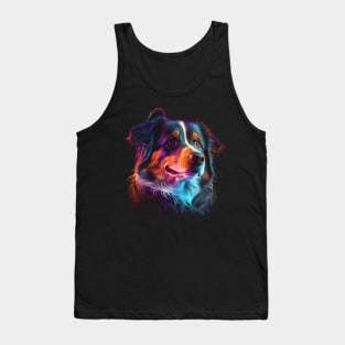 Neon Miniature American Shepherd Tank Top